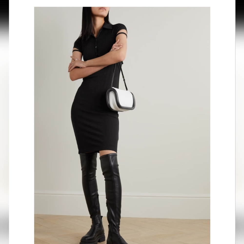 Helmut Lang Revolve Back Cutout Cardigan Dress